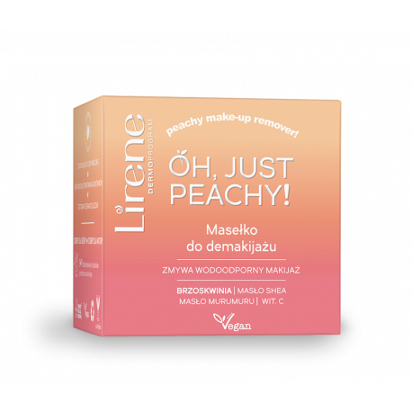 Lirene OH, JUST PEACHY! - masełko do demakijażu, masa netto: 45 g