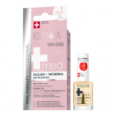 Eveline Nail Therapy Professional - olejek-wcierka do paznokci MED+, poj. 12 ml