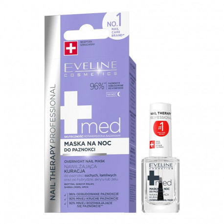 Eveline Nail Therapy Professional - maska na noc do paznokci MED+, poj. 12 ml