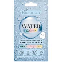 Bielenda Water Balance - intensywnie nawilżająca maseczka do twarzy W PŁACIE, zawartość: 1 sztuka