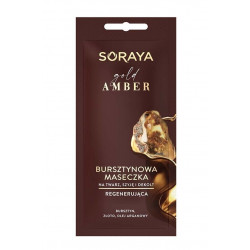 Soraya Gold Amber - bursztynowa maseczka regenerująca na twarz, szyję i dekolt, poj. 8 ml