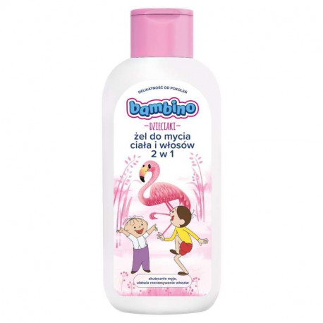 Bambino Kids - 2-in-1 body and hair washing gel, 400 ml capacity