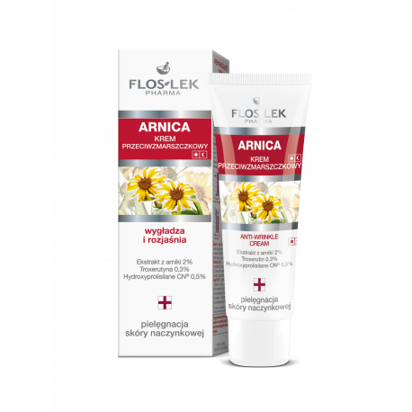 Floslek Pharma Arnica - anti-wrinkle cream for face, neck and décolleté for day and night, 50 ml capacity