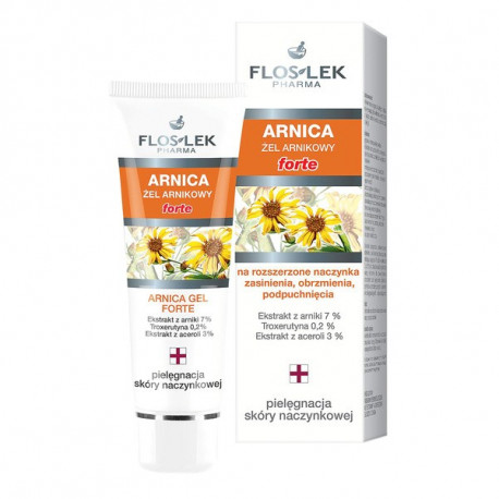 Floslek Pharma Arnica - żel z arniką FORTE na rozszerzone naczynka, zasinienia, obrzmienia, podpuchnięcia, poj. 50 ml