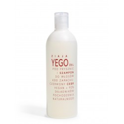 Ziaja Yego - shower gel and shampoo fragrance code: red cedar, volume 400 ml