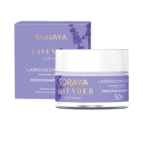 Soraya Lavender Essence - lawendowy krem przeciwzmarszczkowy dzień/noc 50+, poj. 50 ml