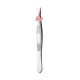 Sansheng - stainless steel eyebrow tweezers with decorative heart-shaped clamp, 1 pc