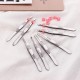 Sansheng - stainless steel eyebrow tweezers with decorative heart-shaped clamp, 1 pc