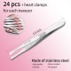 Sansheng - stainless steel eyebrow tweezers with decorative heart-shaped clamp, 1 pc