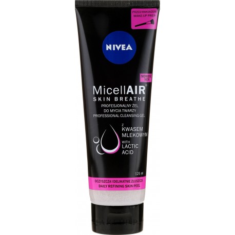 Nivea MicellAir Skin Breathe - profesjonalny żel do mycia twarzy, poj. 125 ml