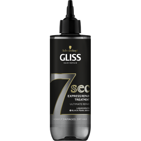 Gliss 7 sec - Ultimate Repair conditioner for severely damaged and dry hair, 200 ml capacity