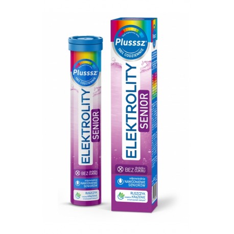 Plusssz Elektrolity SENIOR 100% Complex - dietary supplement, effervescent tablets, 24 pcs