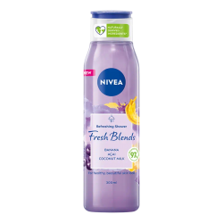 Nivea Fresh Blends - refreshing shower gel, banana and acai, 300 ml capacity