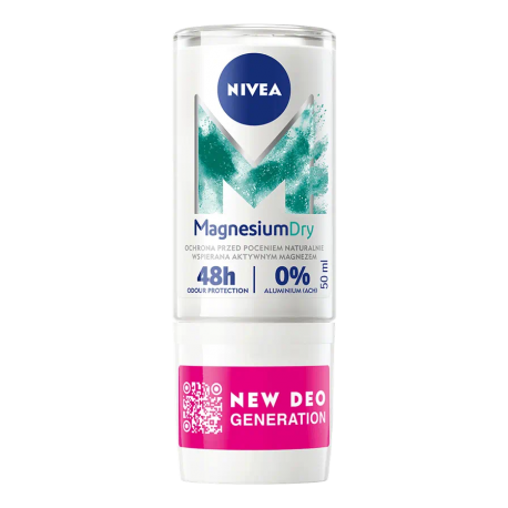 Nivea MagnesiumDry - antiperspirant in a ball, Fresh, 50 ml capacity