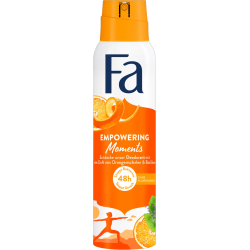 FA Empowering Moments - aerosol body deodorant with orange peel and basil fragrance, 48h, 150 ml capacity