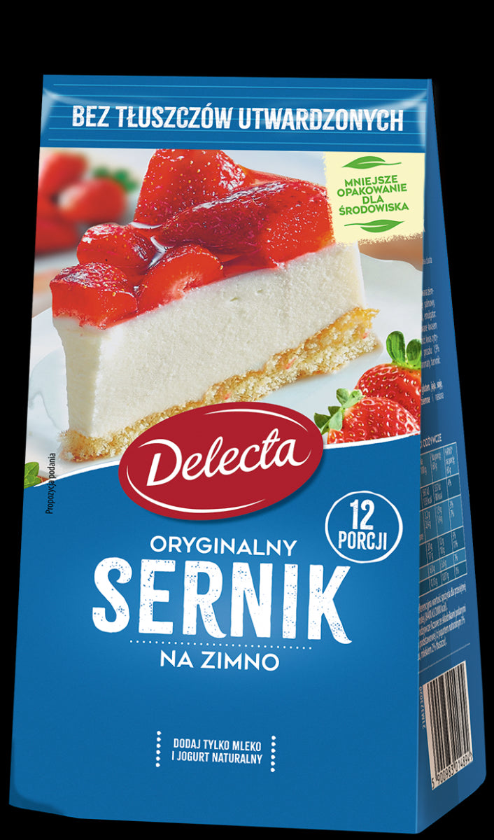 Delecta - Original cold cheesecake without hydrogenated fats, net weight: 193 g