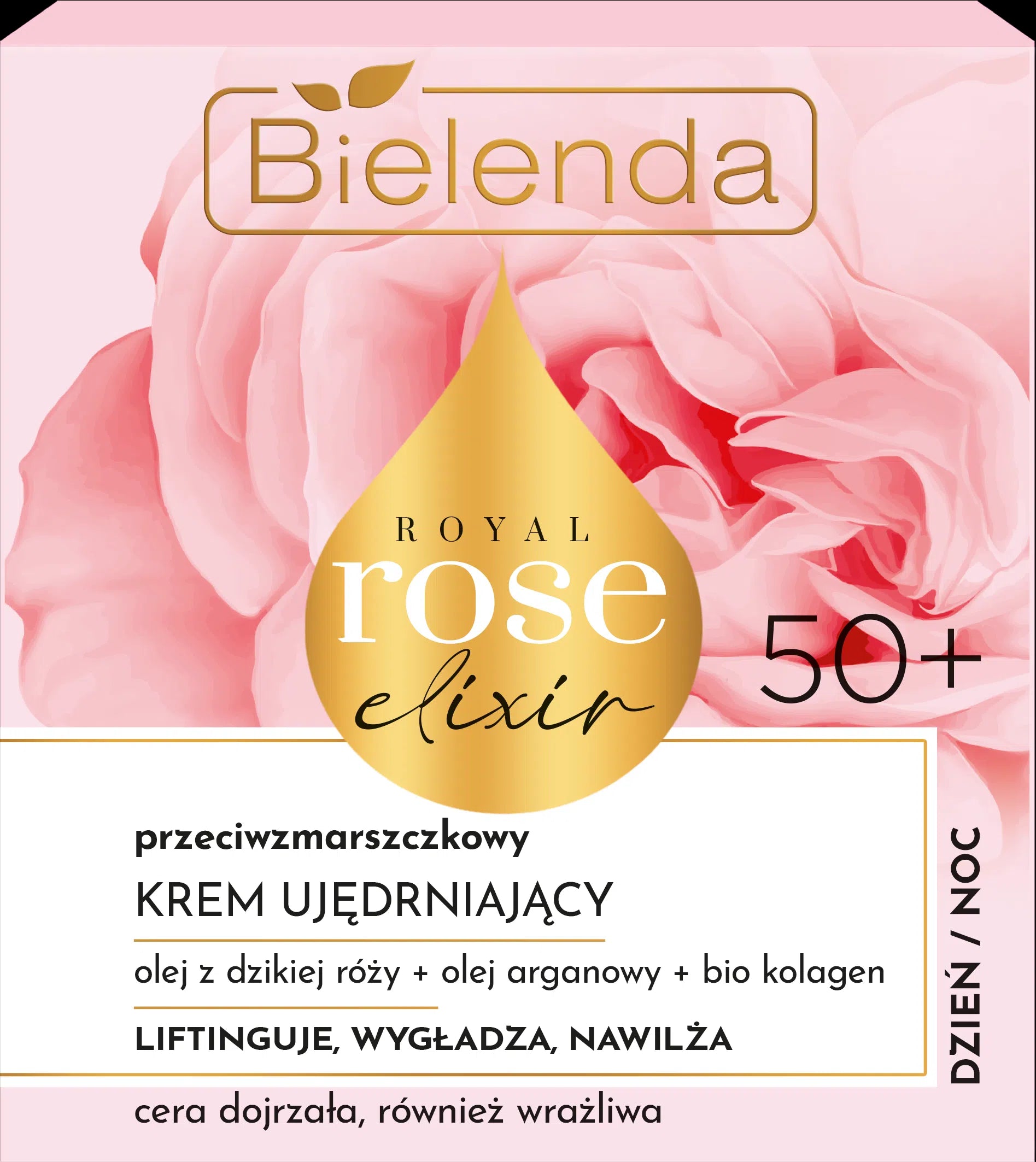 Bielenda Royal Rose Elixir - anti-wrinkle firming cream 50+ for day and night, volume 50 ml