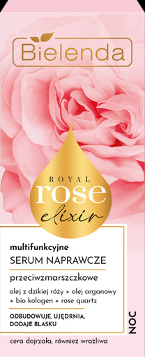 Bielenda Royal Rose Elixir - multifunctional repair serum for the night, volume 30 ml