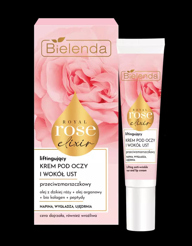 Bielenda Royal Rose Elixir - Lifting eye and lip cream for day and night, volume 15 ml