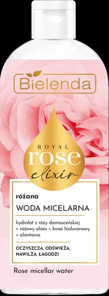 Bielenda Royal Rose Elixir - rose micellar water for day and night, volume 400 ml