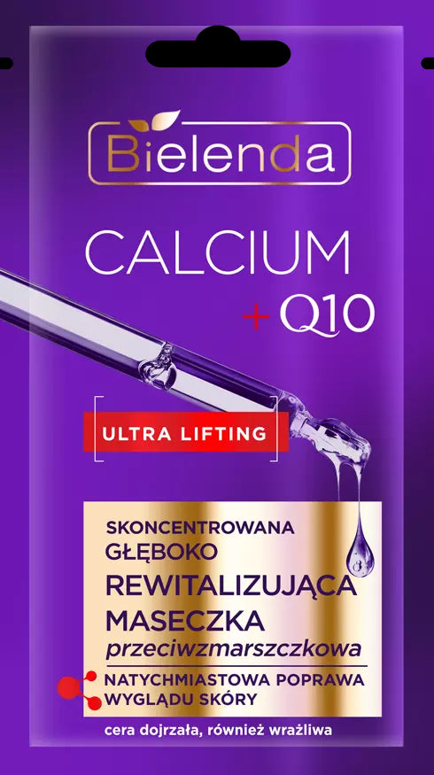 Bielenda CALCIUM + Q10 - deeply revitalizing mask, 8 g capacity