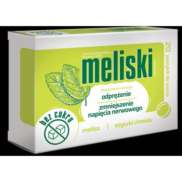 Aflofarm Meliski - sleep, relaxation, relaxation, dietary supplement, 20 lozenges
