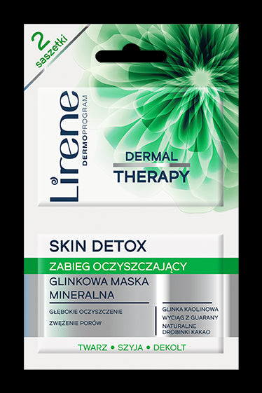 Skin detox - cleansing treatment + mineral clay mask, 2 x 6 ml.