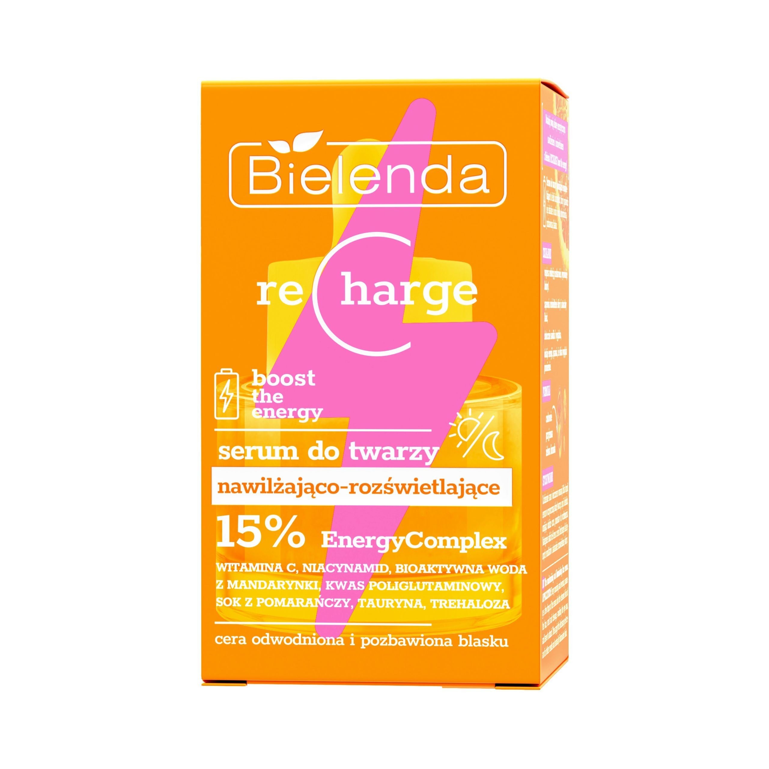 Bielenda RECHARGE boost the energy - moisturizing and illuminating facial serum, capacity 30 ml