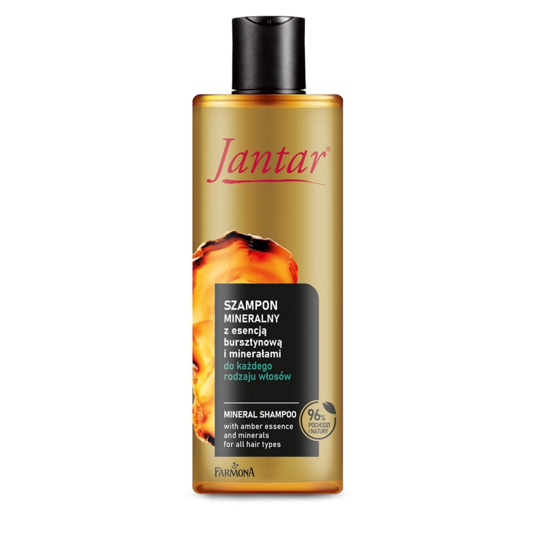 Jantar - mineral shampoo with amber essence and minerals for all hair types, volume 300 ml