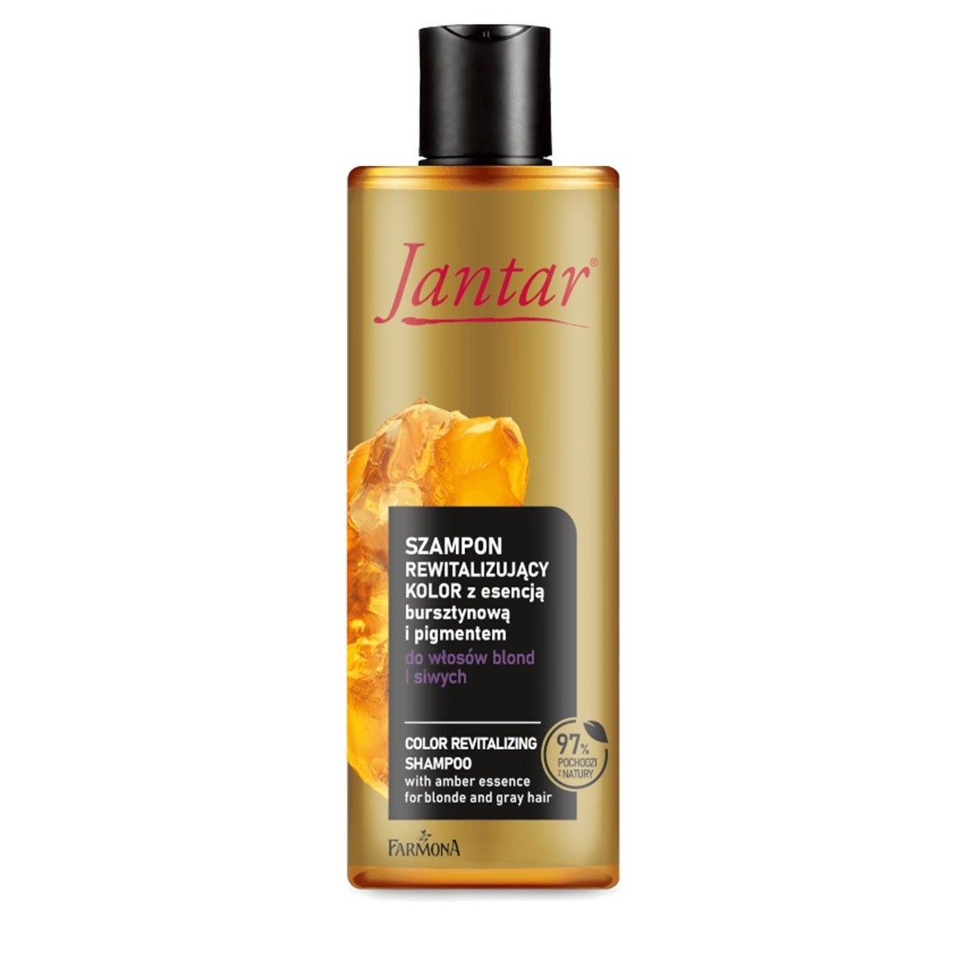 Jantar - color revitalizing shampoo with amber essence and pigment for blond and gray hair, volume 300 ml