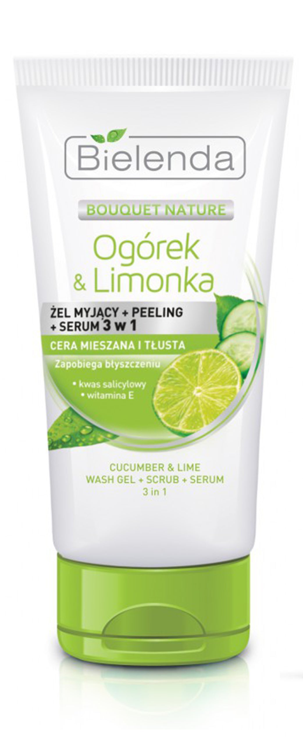 Cucumber & Lime 3in1 Cleansing Gel + Peeling + Serum, capacity 175 ml.
