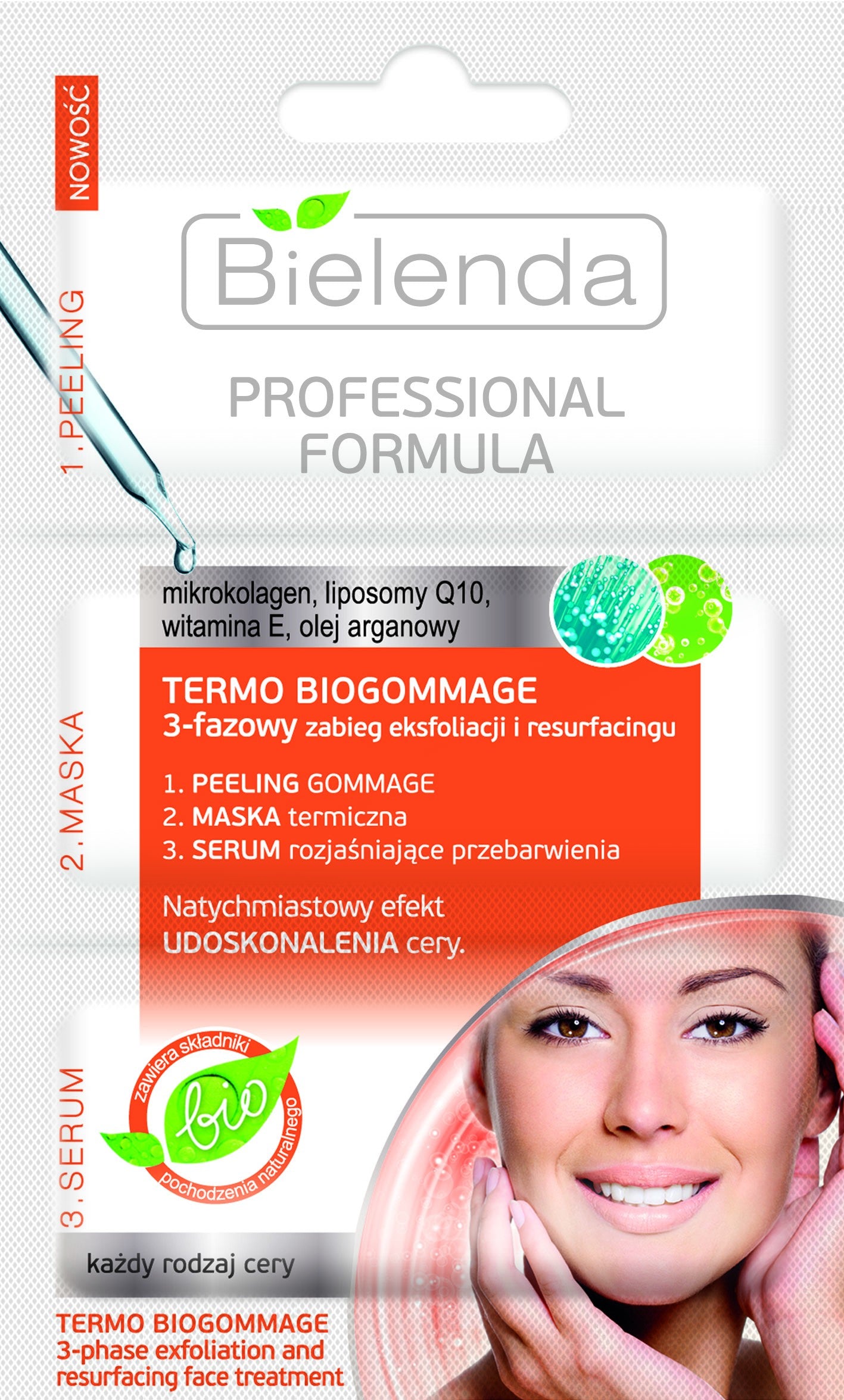 Professional Formula - Thermo Biogommage 3-phase treatment, 3 x 3 g capacity.