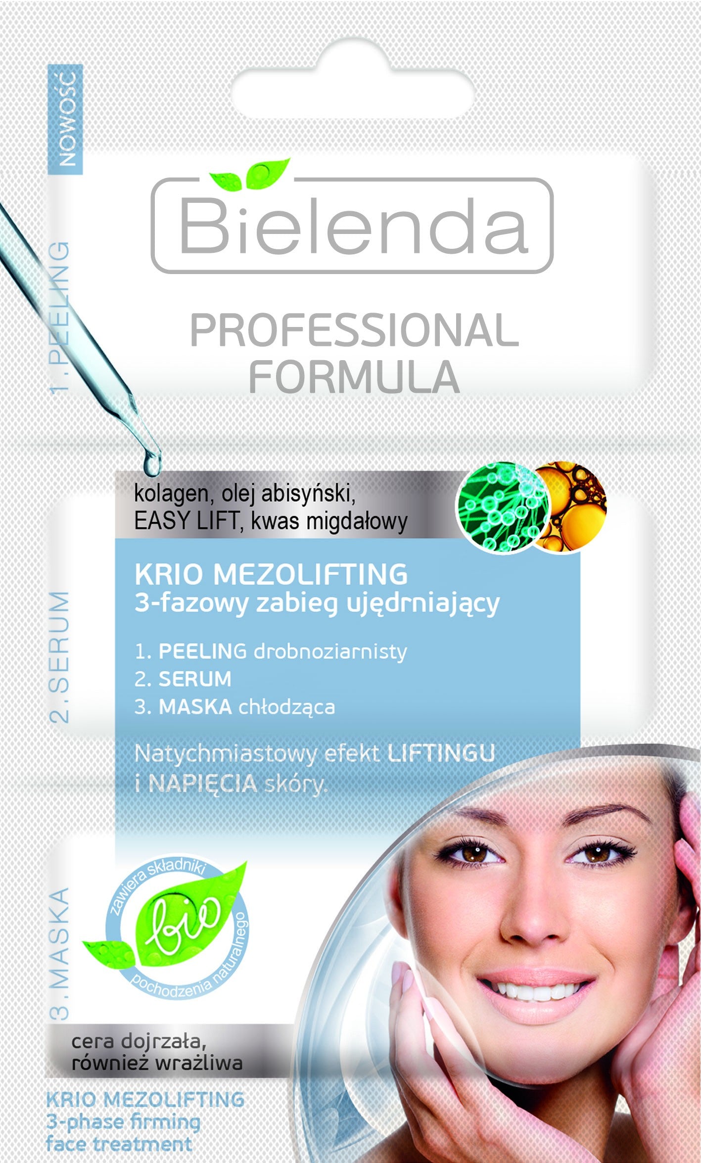 Professional Formula - Cryo Mesolifting 3-phase firming treatment, 3 x 3 g capacity.