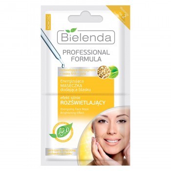 Professional Formula - Energizing mask to add radiance, strong brightening effect, 2 x 5 g capacity.