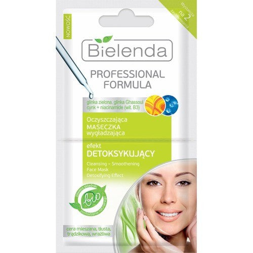 Professional Formula - Purifying smoothing mask, detoxifying effect, 2 x 5 g capacity.