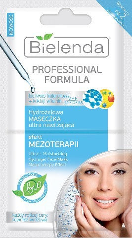Professional Formula - Mesotherapy Effect hydrogel mask, 2 x 5 g capacity.