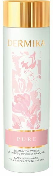 Pure - facial cleansing gel, 200 ml capacity.