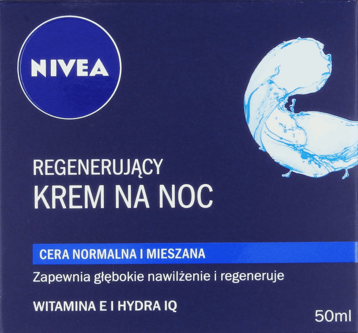 Regenerating night cream, 50 ml capacity.