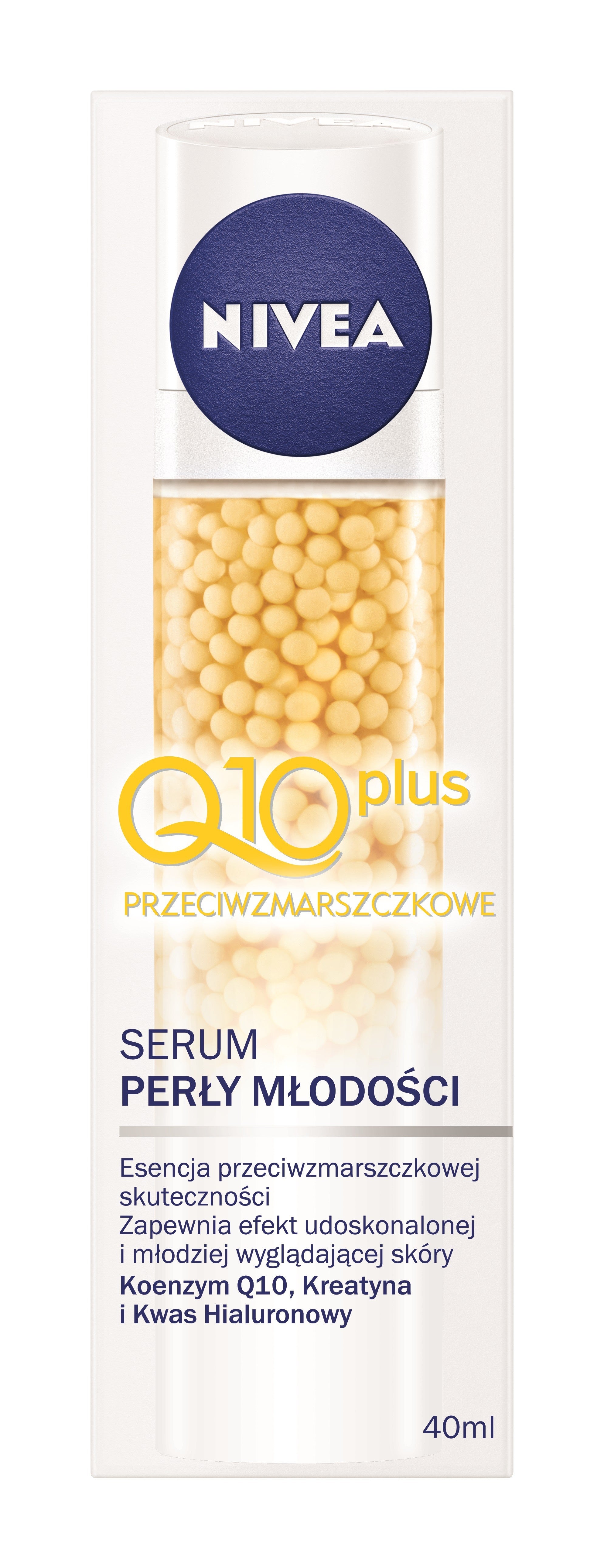 Q10 plus, anti-wrinkle serum pearls of youth, 40 ml capacity.