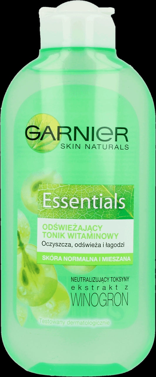Essentials - refreshing vitamin tonic, normal and combination skin, 200 ml capacity.