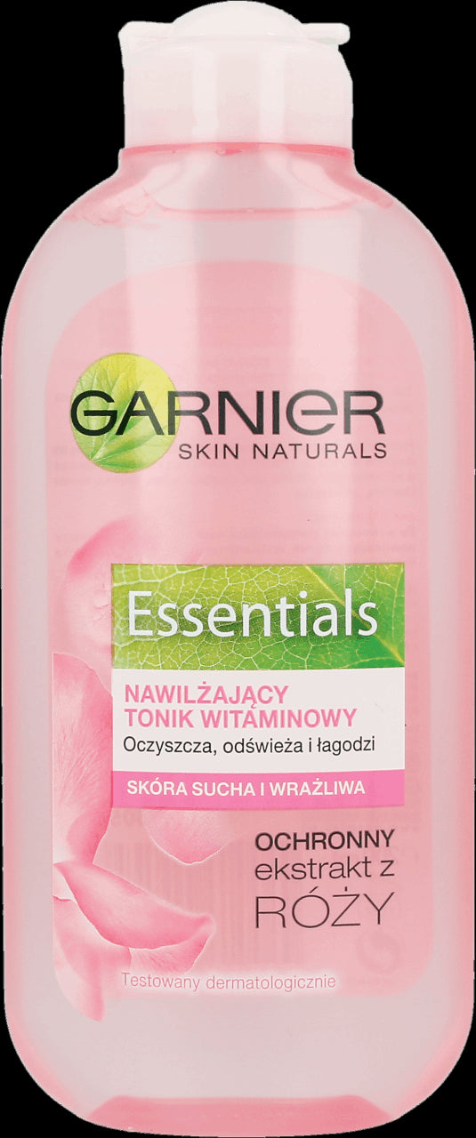 Essentials - moisturizing vitamin tonic, dry and sensitive skin, 200 ml capacity.