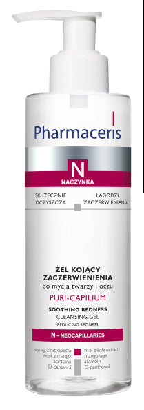 Żel kojący zaczerwienienia do mycia twarzy i oczu, poj. 190 ml.