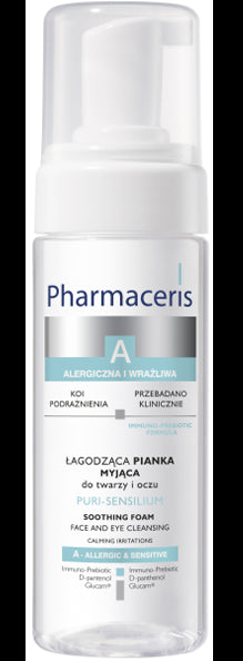 Łagodząca pianka myjąca do twarzy i oczu, poj. 150 ml.