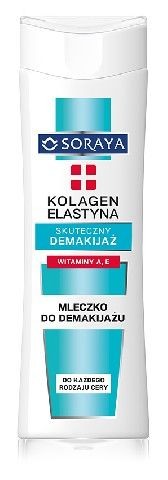 Collagen Care - makeup remover milk, 200 ml capacity.