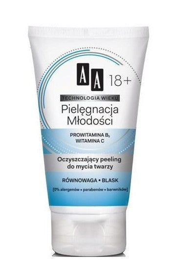 AA Technology of Age - Youth Care - Purifying Facial Cleansing Scrub 18+, 150 ml capacity.