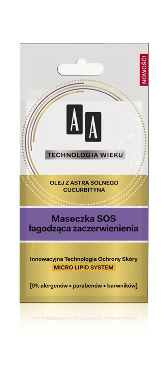 AA Age Technology - SOS mask to soothe redness, 10 ml capacity.