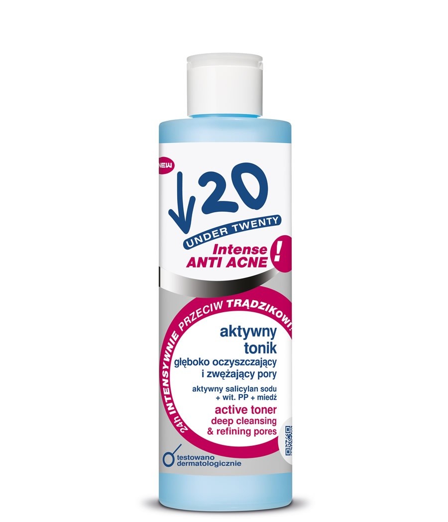 Active deep cleansing tonic, 200 ml capacity.