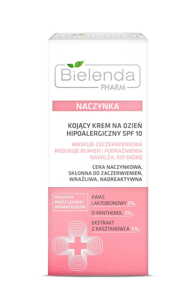 PHARM THERAPY - Soothing HIPOALERGIC day cream SPF 10, volume 50 ml.