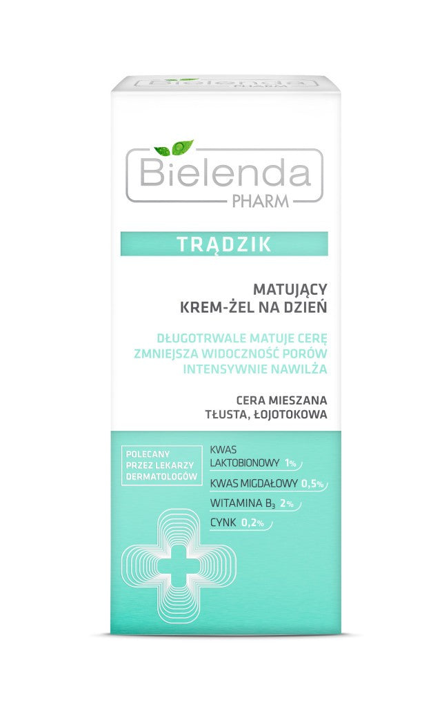 PHARM Acne - Mattifying day cream-gel, 50 ml capacity.