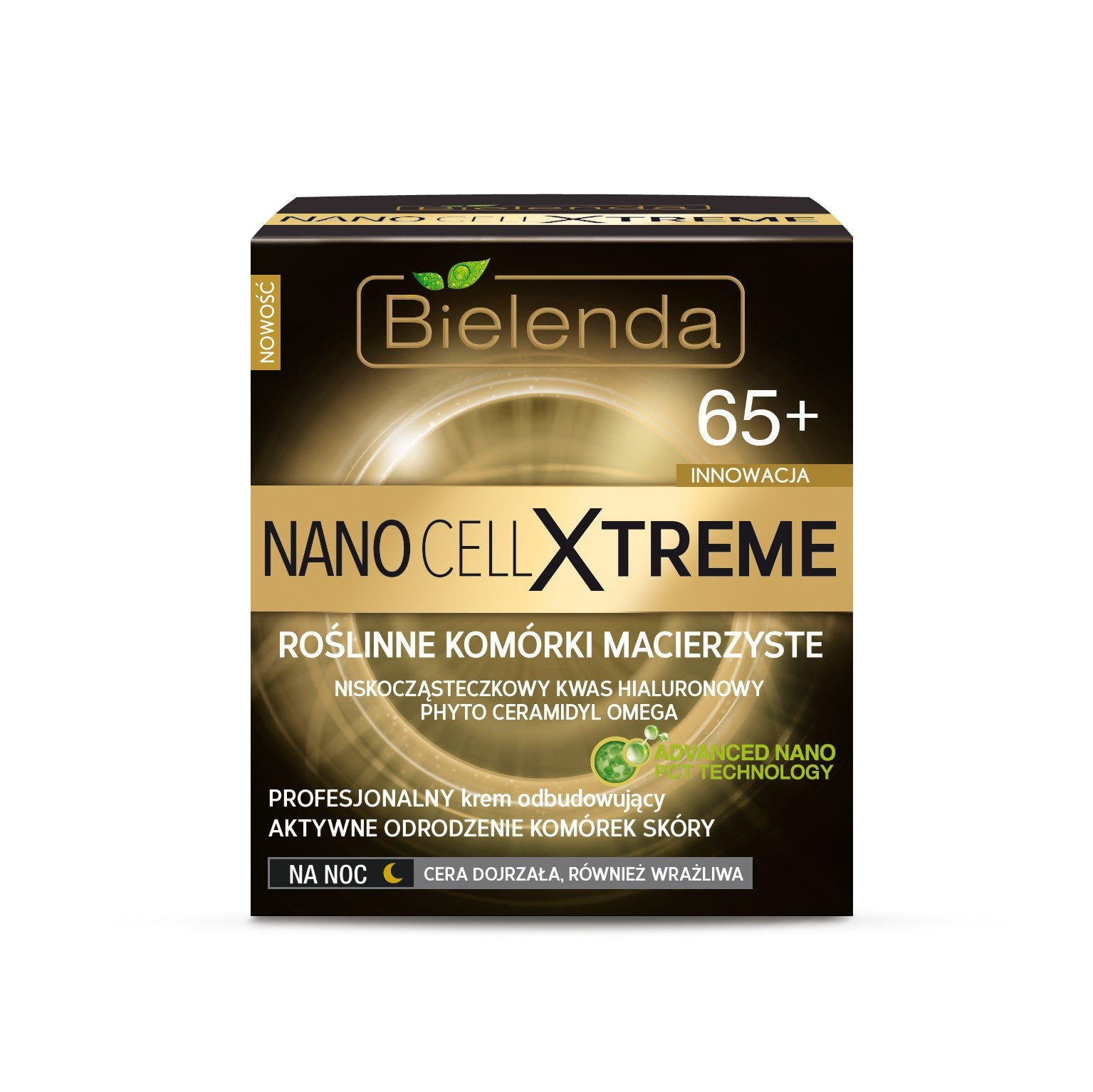 Nano Cell Xtreme - Professional restorative 65+ night cream, 50 ml capacity.